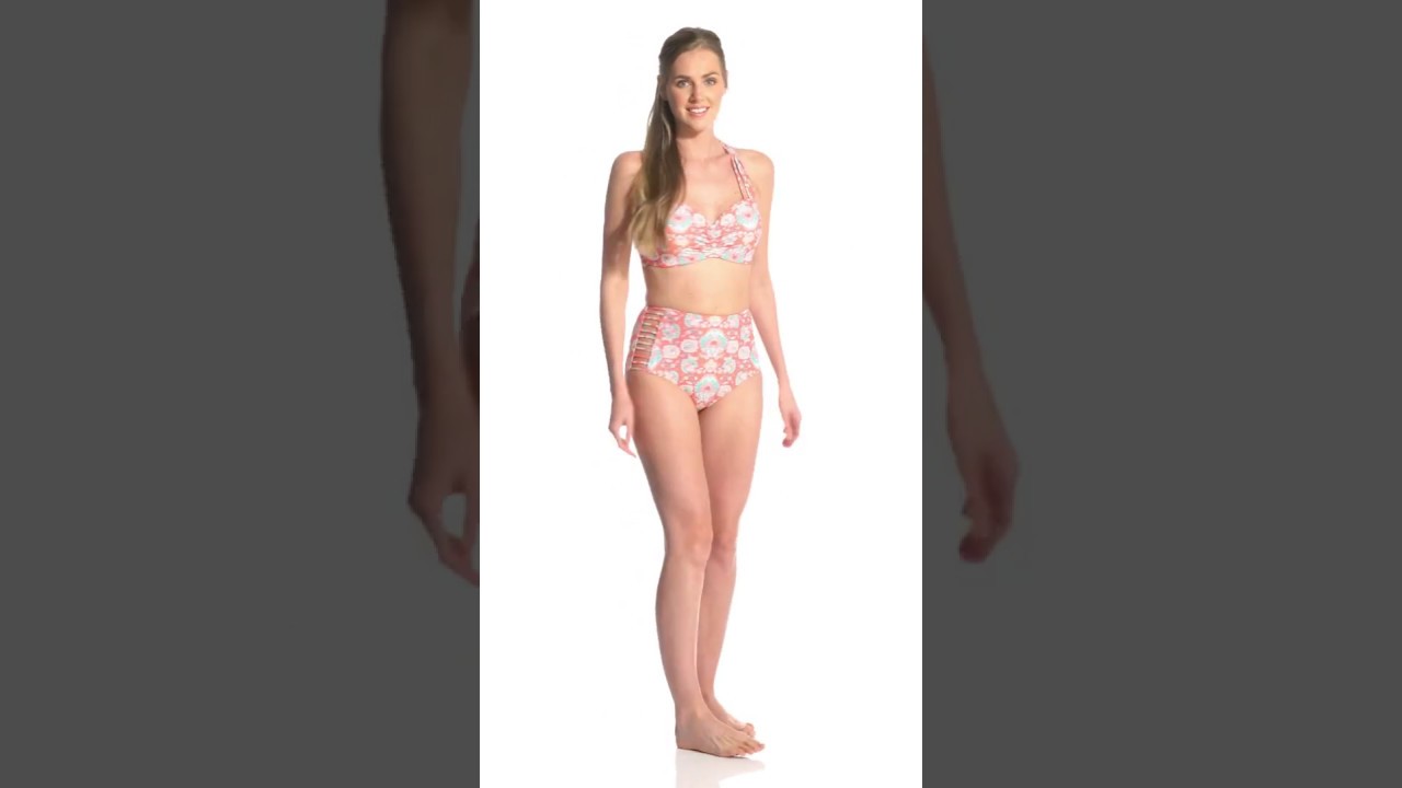 Coco Reef Mykonos Mix Captivate Hi-Waist Bikini Bottom | SwimOutlet.com