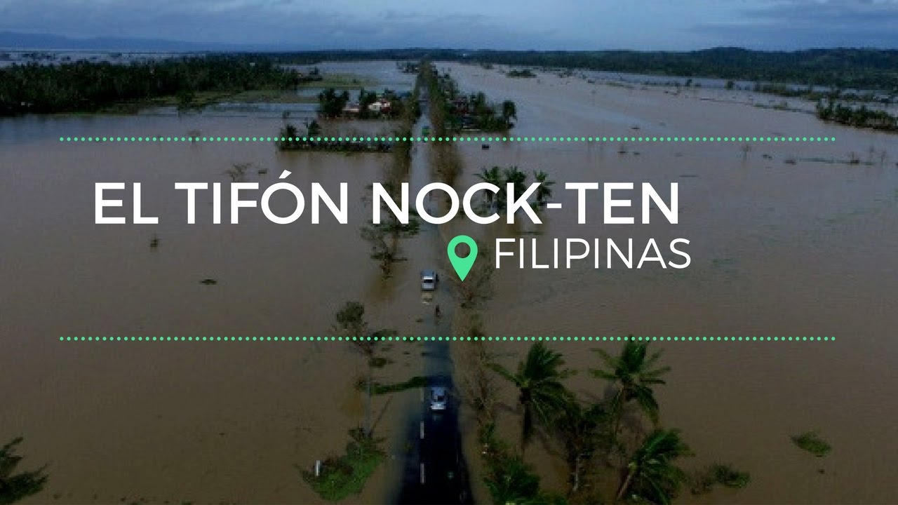 Tropical Storm Nock-ten / El tifón Nock-Ten causa al menos cuatro muertos en Filipinas.