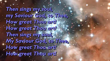 How Great Thou Art O Lord my God, When I in Awesome Wonder   3vv with lyrics for congregations