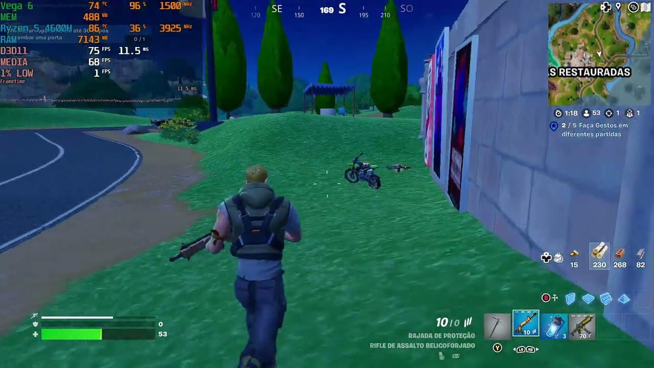 Asus Vivobook 15 Ryzen 5 4600H Vega 6 - Fortnite - YouTube