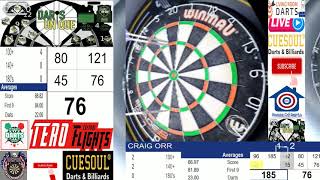 Craig Orr vs Gijsbert van Malsen -- Living Room Darts -- Invitational Premier League -- Round 2