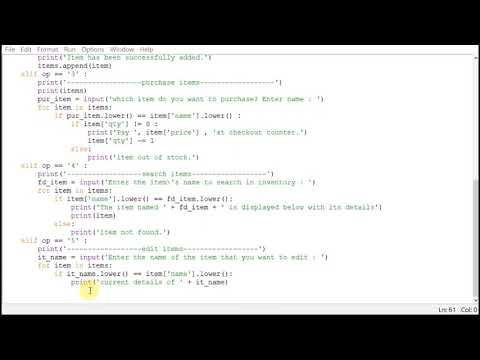 Supermarket Management System in Python