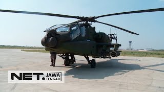 HELI APACHE TNI AD DI SEMARANG, SECANGGIH APASIH? - NET JATENG