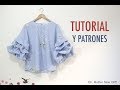 DIY Costura de blusa con mangas abullonadas (Patrones gratis)