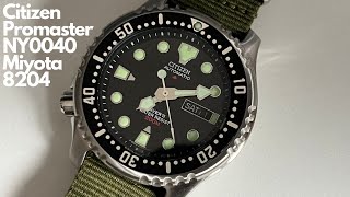 The Brand New And Updated Citizen Promaster NY004009E With Watch Movement Miyota 8204 (Unboxing)