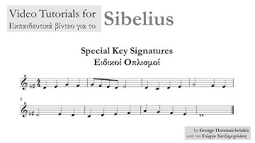 SIBELIUS - Special Key Signature