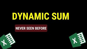 dynamic sum formula in excel | Unlock the Power of the Dynamic Sum Function | sum formula in excel