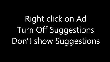 How to turn start menu Ads off in Windows 10