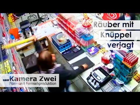 Saleswoman chases off robber with club | Camera Two