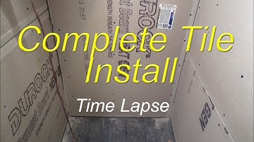 Complete bathroom shower install time lapse start to finish