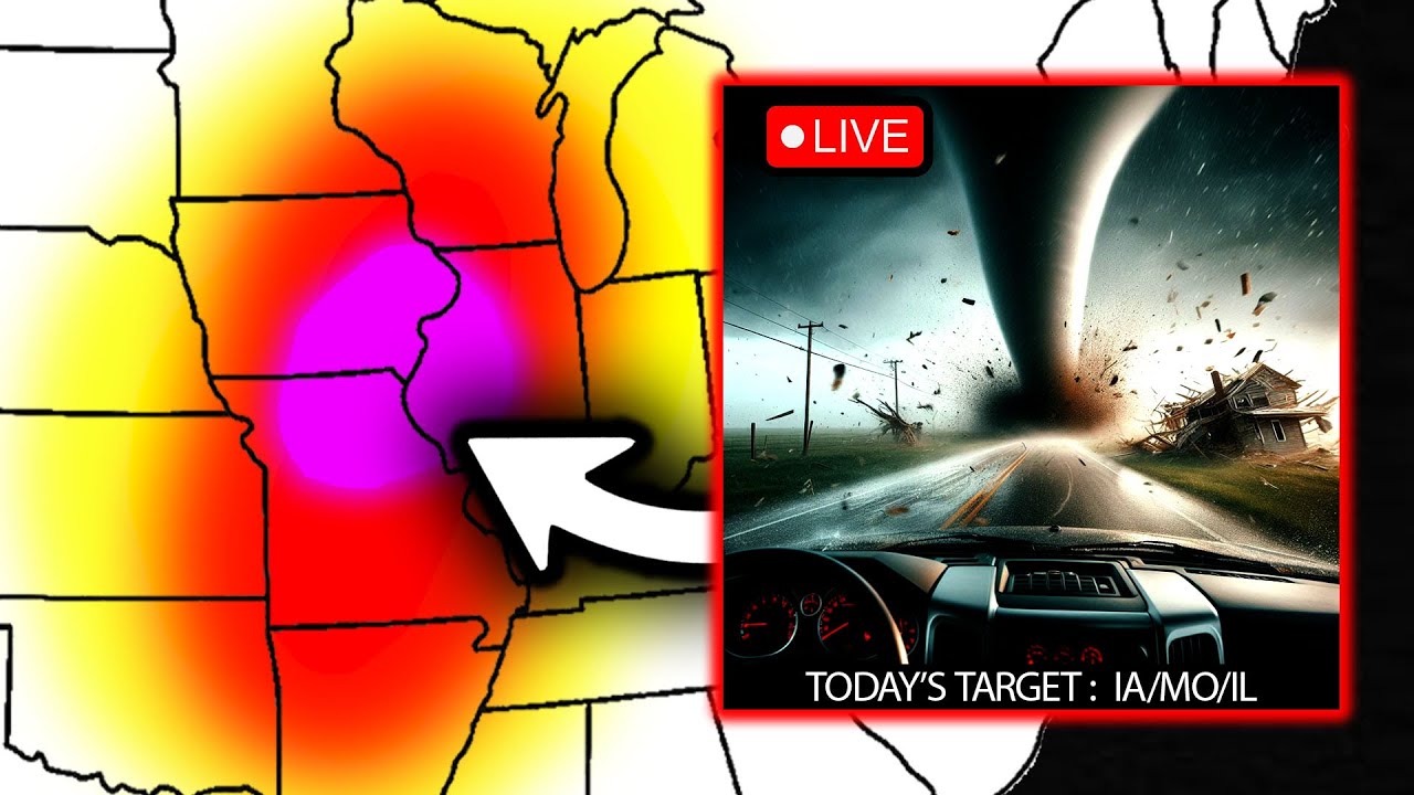 Live Storm Chasing - Midwest Severe Weather Outbreak - YouTube