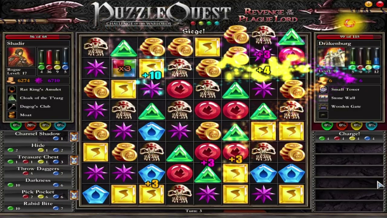 Puzzle Quest Challenge of the Warlord (Mysteries of the Dream Lord) rogue test