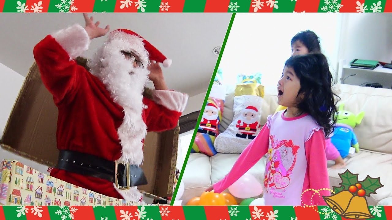 クリスマスの朝サンタさんのサプライズドッキリにまーちゃん本気でびっくり Christmas Surprise Santa Himawari Ch Youtube