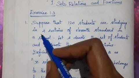 11th maths| chapter 1||exercise 1.3(1)