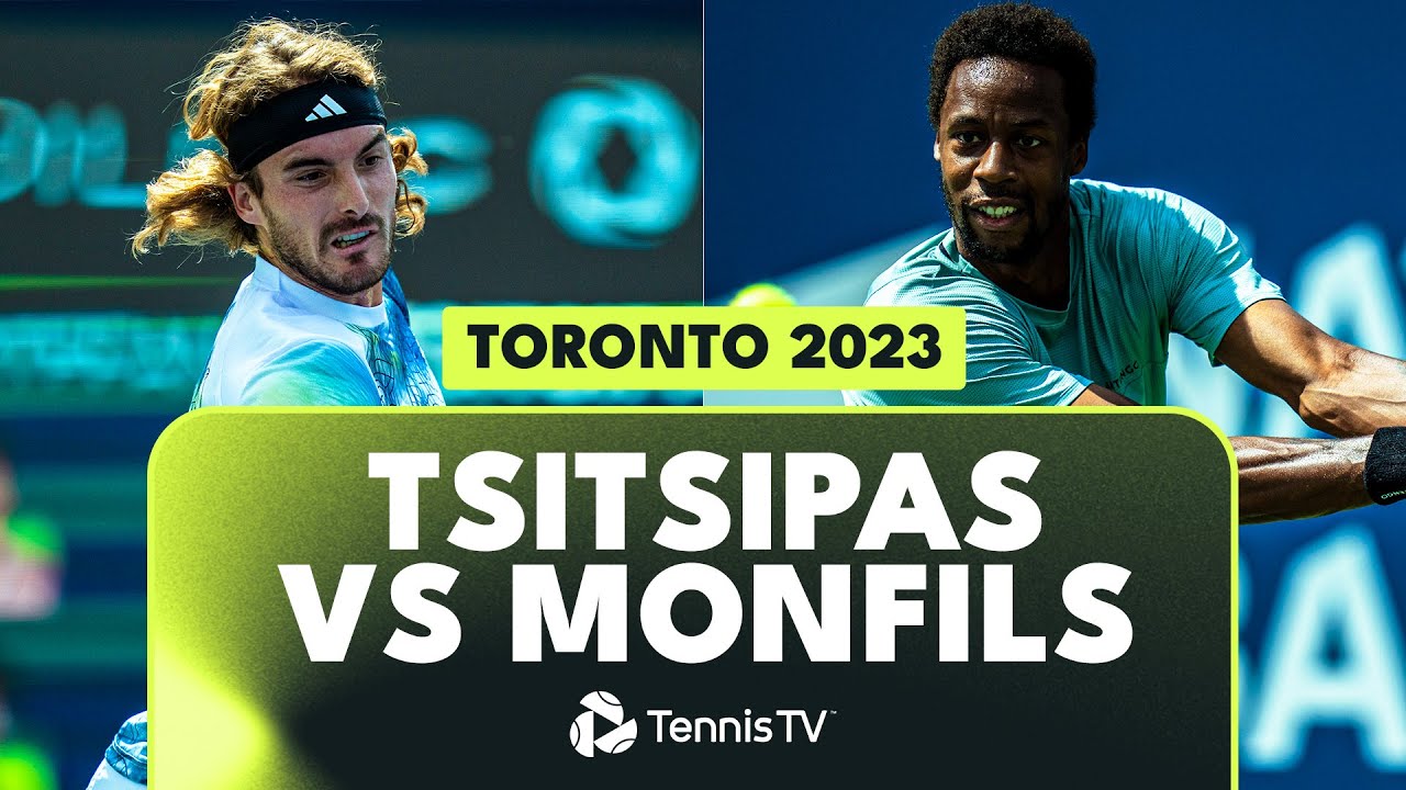 Stefanos Tsitsipas vs Gael Monfils Court-Level Highlights Toronto 2023