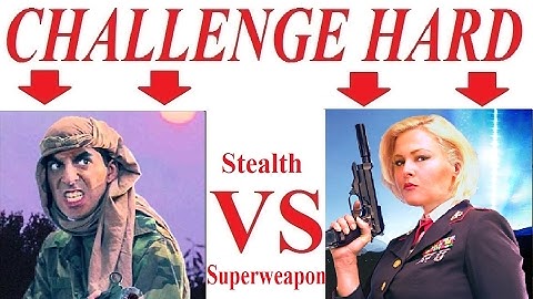 🔴 C&C Generals Zero Hour - Challenge Hard - 3 - Stealth vs Superweapon 🔴
