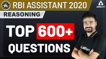 RBI Assistant 2020 | Reasoning 600 Questions for RBI Assistant Preparation