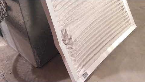 Furnace trouble shooting series 1 - Dirty and wrong size air filter of EL 296 furnace