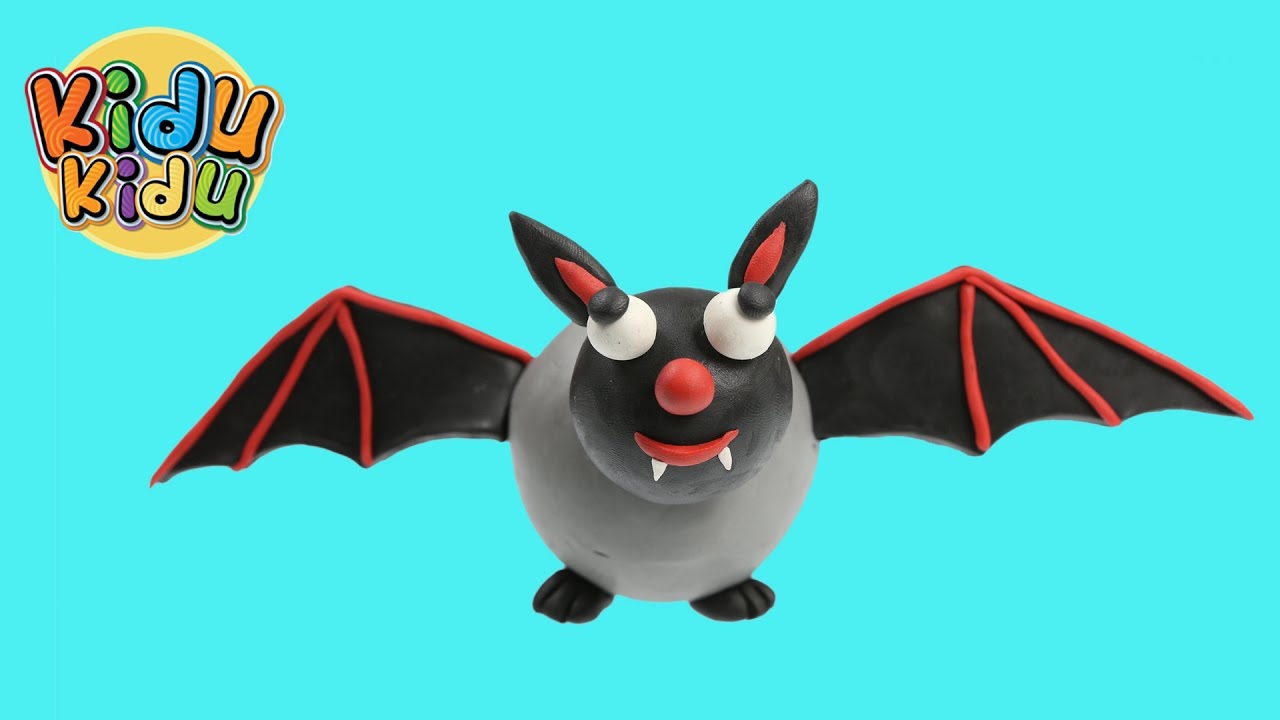 Play dough Halloween Bat - Kidu Kidu