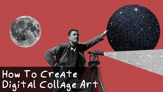 How To Create Digital Collage Art || Photoshop Tutorial