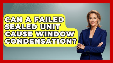 Can A Failed Sealed Unit Cause Window Condensation? - Explaining Household Mysteries