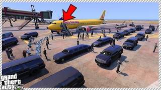 The president donald trump arrives at los santos international airport