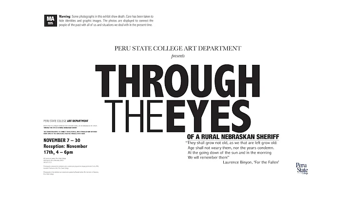 Through the Eyes of a Nebraskan Sheriff. An art ex...
