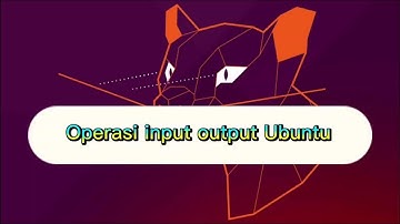 sistem operasi input output ubuntu
