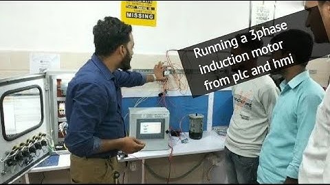 3phase induction motor control from  PLC via HMI screen#automation #plc #hmi #electricalengineering