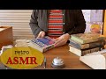 Retro library asmr 1960s  book jackets  crinkles  stamping whispered only