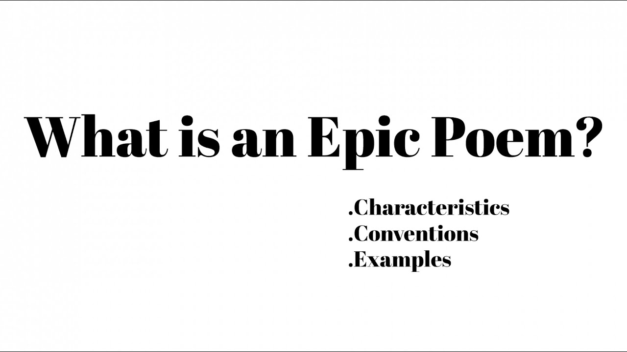 epic poem examples