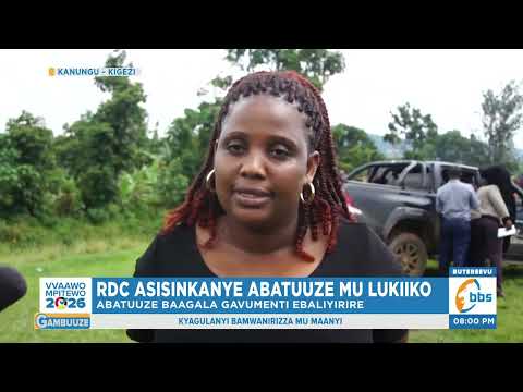 Ensonga Z Ettaka E Kanungu Zisitudde RDC Akubye Olukiiko Okugonjoola Embeera