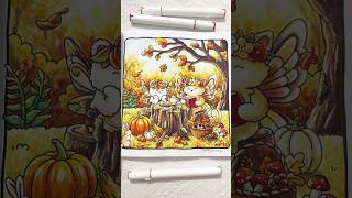 A Cozy Autumn Tea Party - Fairy Buddies Autumn coloring book