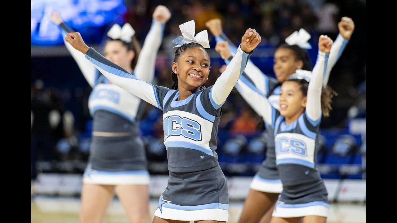 Lady Rays Cheer Thousands of City Schools' students cheer Lady Raiders to victory - YouTube