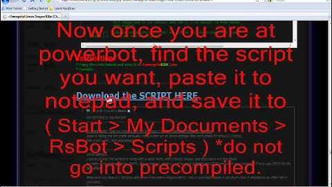 PowerBot - How to script compile without SVN