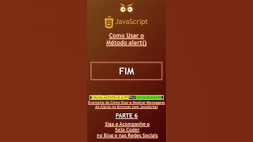JavaScript - Exemplos de como usar o alert() [PARTE 6] #shorts #sejacoder #javascript