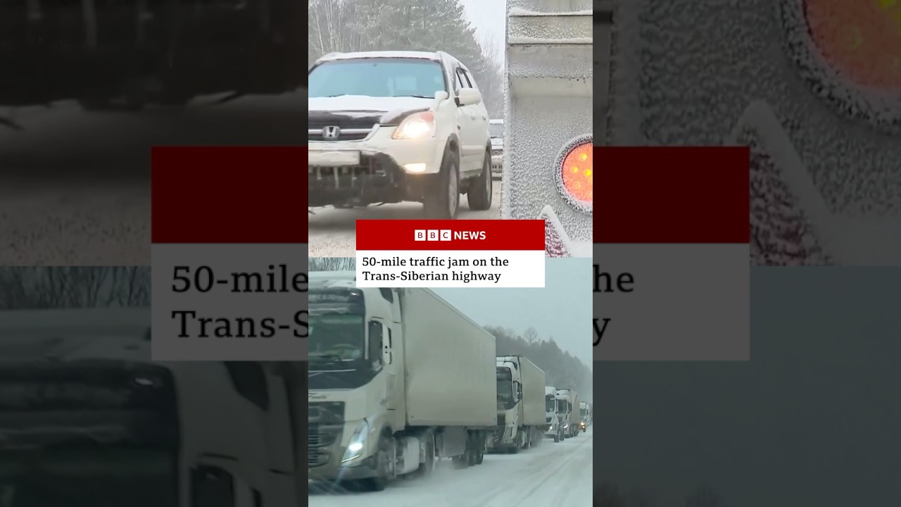 Drivers stranded in freezing temperatures in 53-mile Trans-Siberian highway traffic jam. #BBCNews