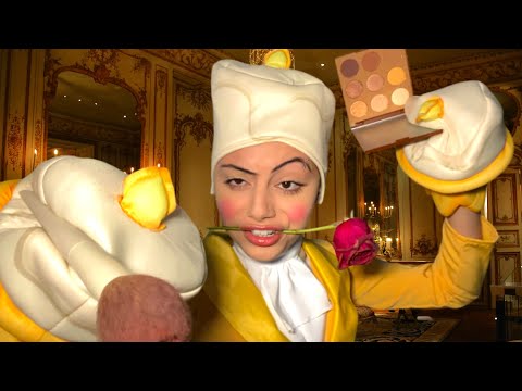 ASMR~ Lumière does your makeup ✨(fast & aggressive) CHAOTIC personal attention 🕯️