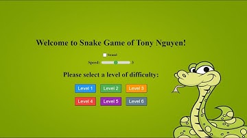 Demo Snake Game using HTML/CSS/JavaScript