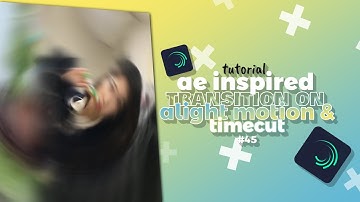 ae inspired transition on alight motion & timecut! timeslice smooth rotate || tutorial