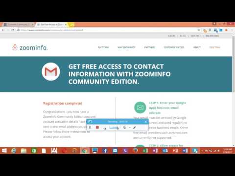 How to Create zoominfo.com enterprise account free