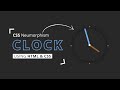 CSS Clock | Neumorphism Clock Design Using Only HTML &amp; CSS