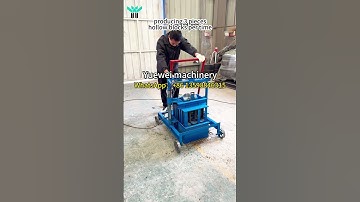 YW 2-45 Small mobile cement block brick machine produces 3 holes of cement blocks 3 pieces per time