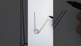 #simple and easy Drawing for children | How to draw safety pin #drawing #shorts #simple and easy Drawing for children | How to draw safety pin #drawing #shorts