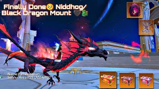 Finally Done 🥺🥺 Nidhogg/ Black Dragon Mount 🖤🐉⭐ | Utopia Origin | PVE702 #utopia #pve702 #newboss