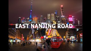 EAST NANJING ROAD, SHANGHAI || People's square to The Bund view || Night in Shanghai.