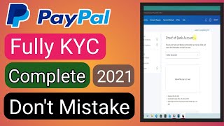 How to complete paypal kyc 2020, Paypal full kyc 2021, Paypal kyc kaise kare 2021, Paypal Account