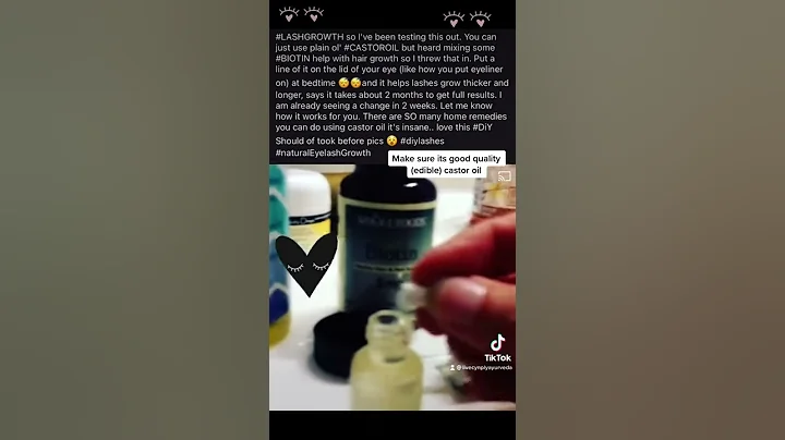 DIY GRow eyelashes