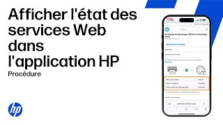 Vérifiez le statut des services web de votre imprimante depuis lapplication HP | HP Support