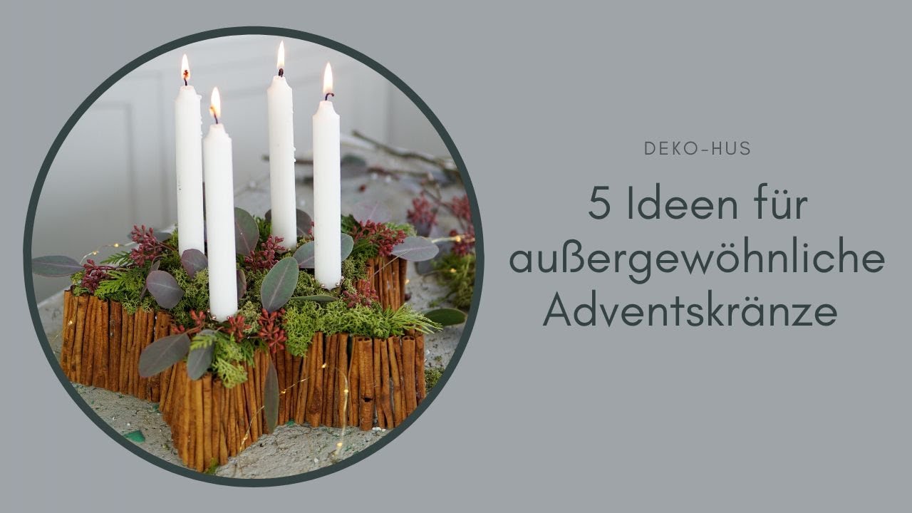 5 Ideen für außergewöhnliche Adventskränze